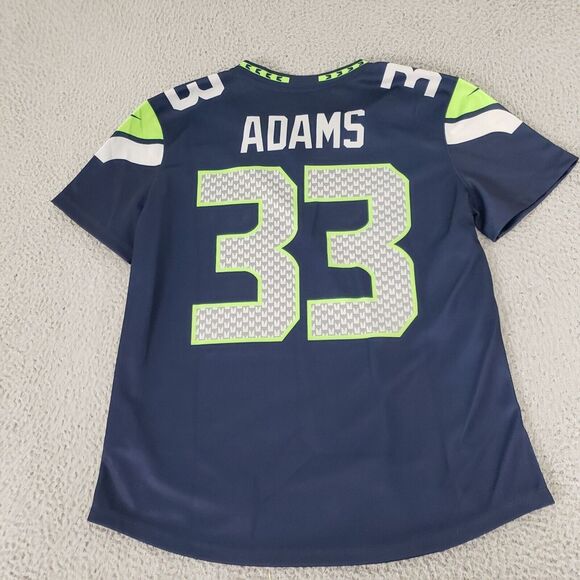 Seattle Seahawks Jersey Womens Medium Blue Nike On Field 33 Jamal Adams New Tags - Picture 9 of 12